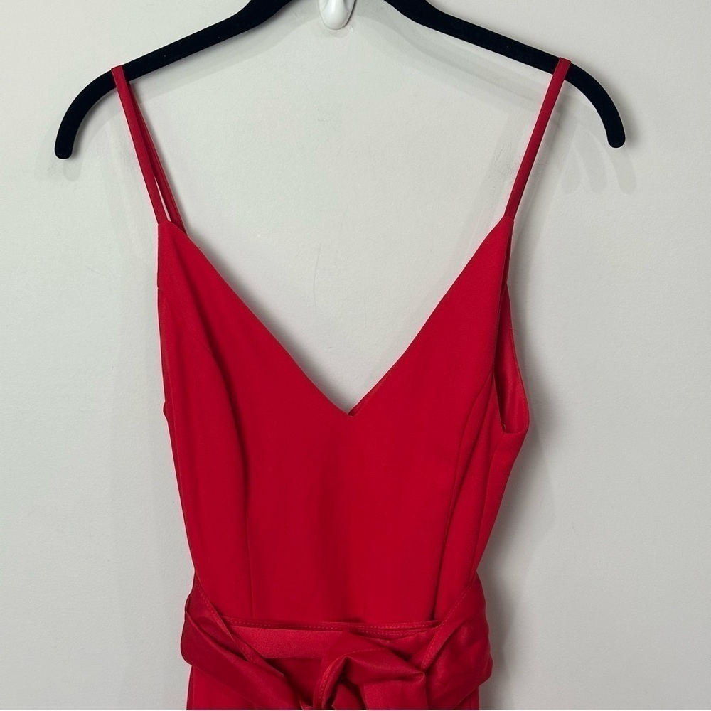 White by Vera Wang Gown Dress Valentine Red Bridesmaid Bridal Wedding Guest Prom - Picture 3 of 10